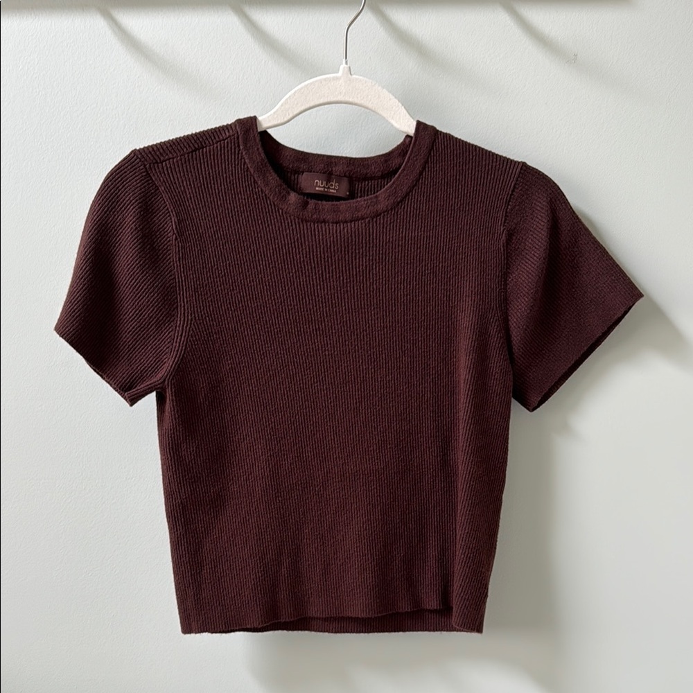 NUUDS Ribbed Sweater Baby Tee